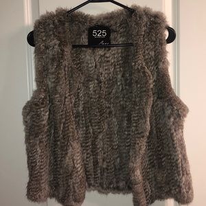 Faux fur vest